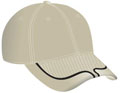 FRONT VIEW OF BASEBALL CAP STONE/BLACK